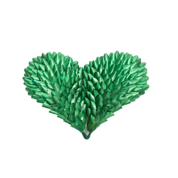 Green Heart Brooch