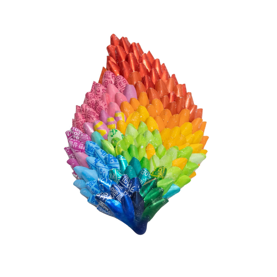 Rainbow Leaf Brooch
