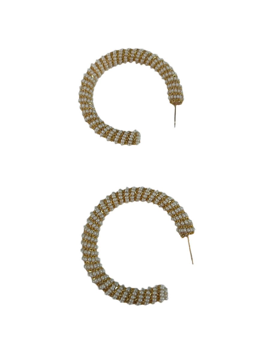 Zareen Earrings - Ivory