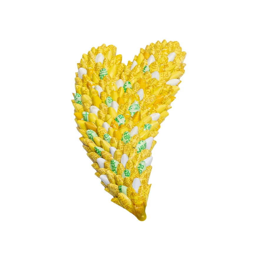 Yellow Heart Brooch