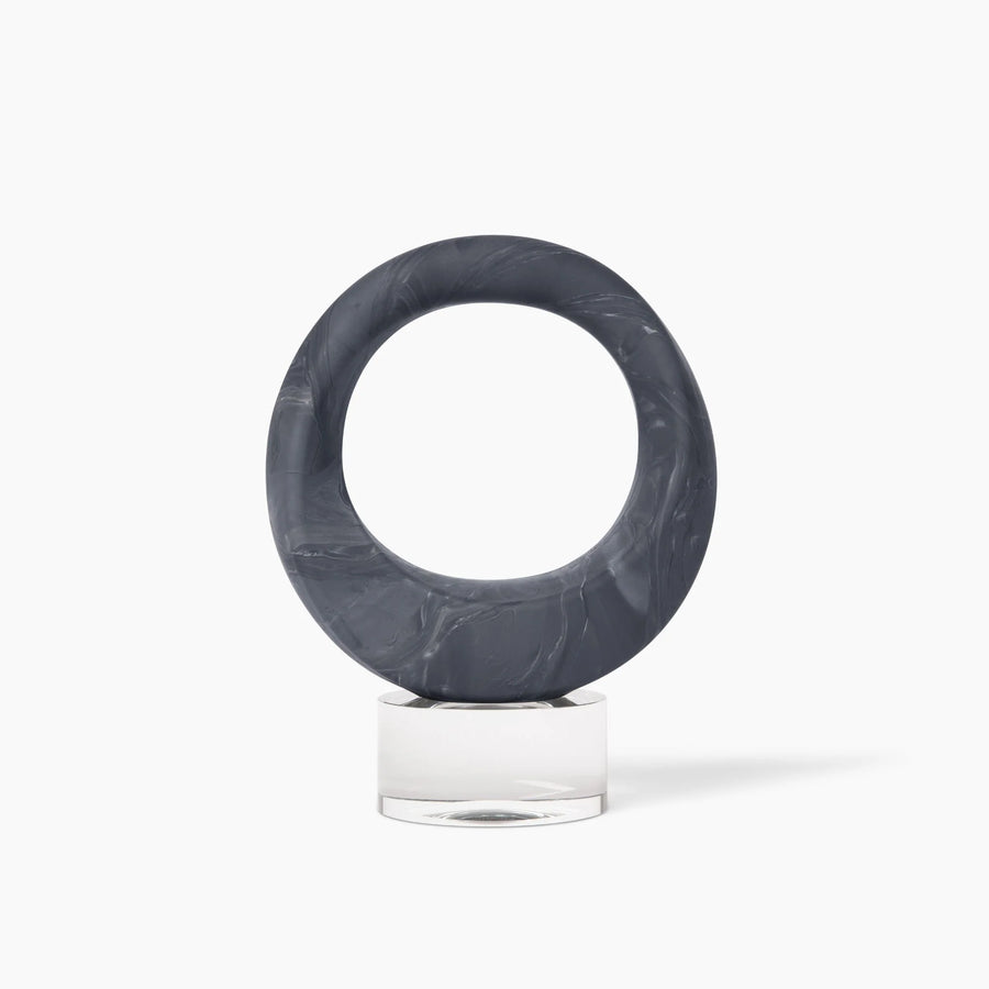 Elevate Round Crystal Base - Clear