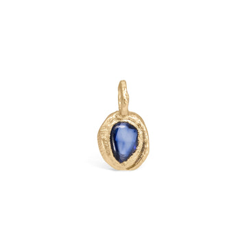 Blue Sapphire Bezel Charm