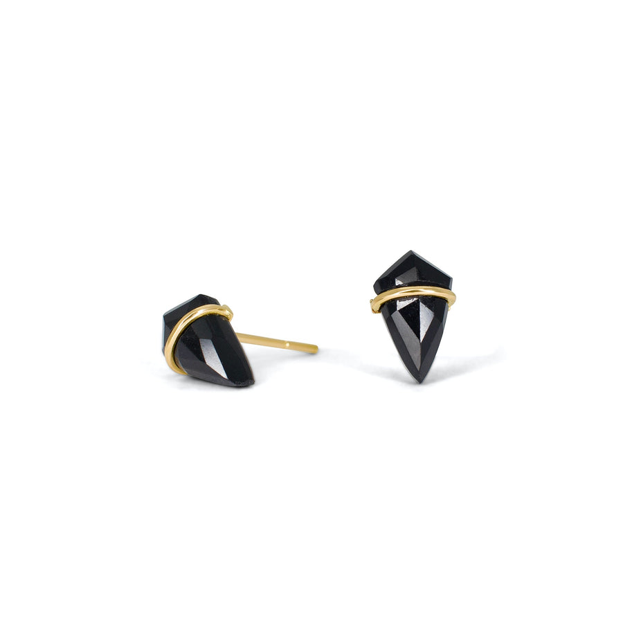 Onyx Kite Stud Earrings