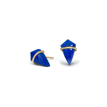 Lapis Kite Stud Earrings