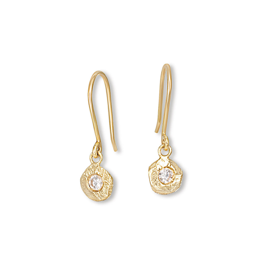 18K gold Diamonds By the Yard  Drop Earrings