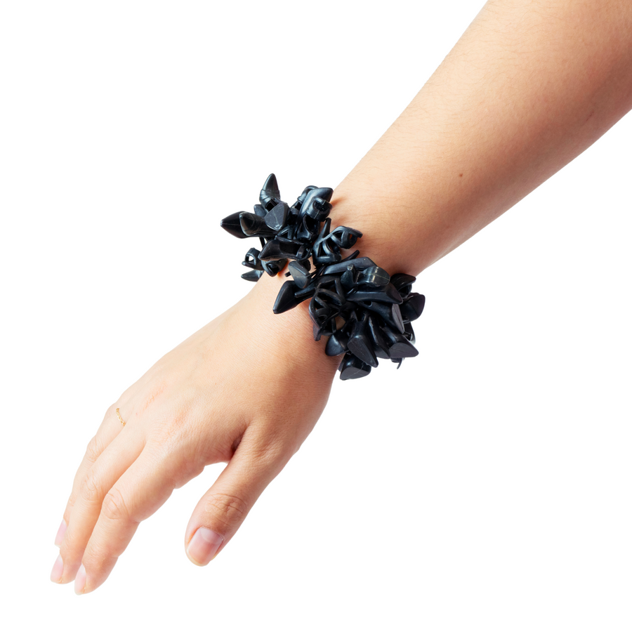 Multi Style Doll Shoe Bracelet - Black