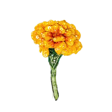 Vintage Marigold Brooch Pin