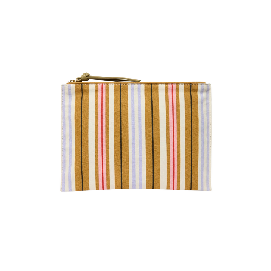 multicolor stripes pouchette