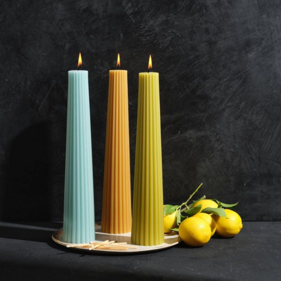 FLUTED PILLAR CANDLE
