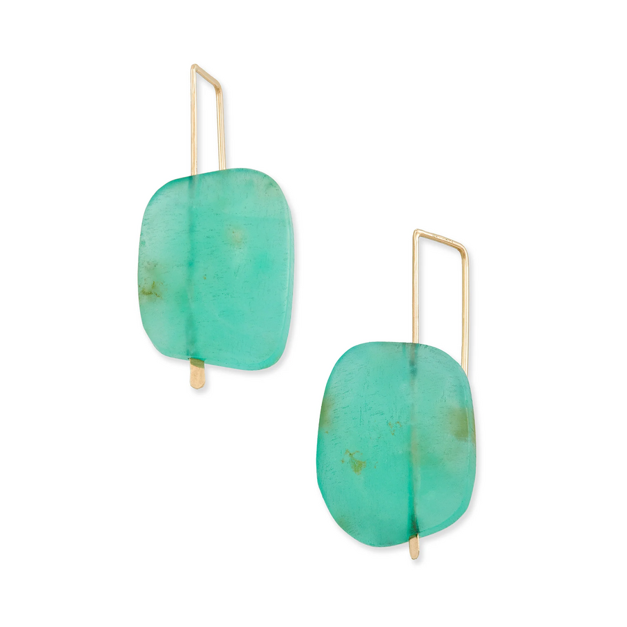 Chrysoprase Hook Earring