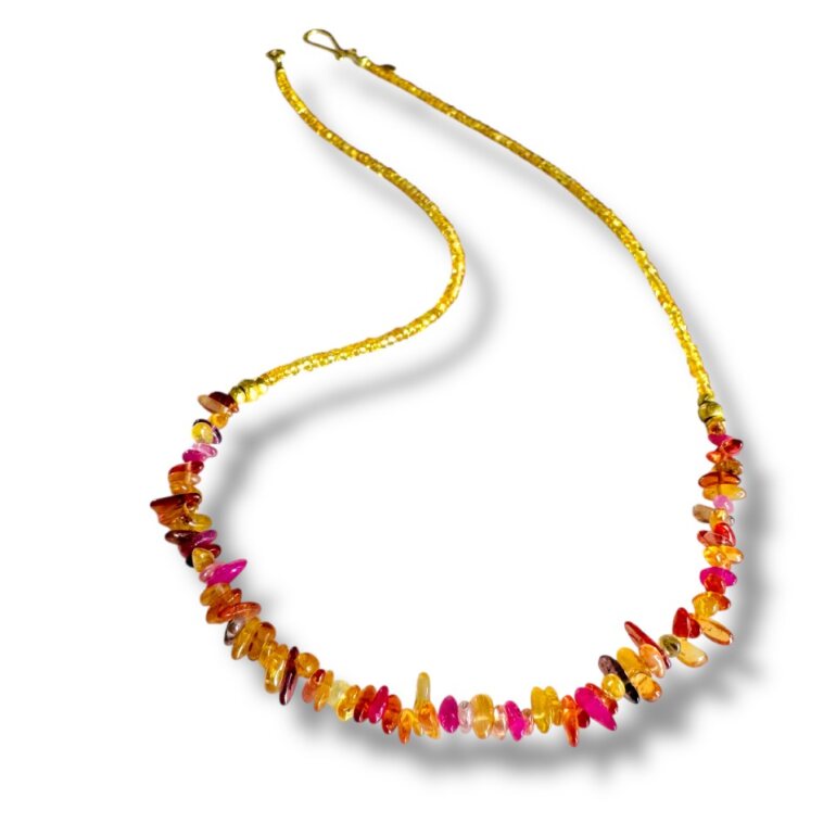 Do the Twist Funfetti Sapphire Necklace