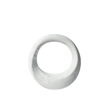 Swirl 4lb Weight - White Marble