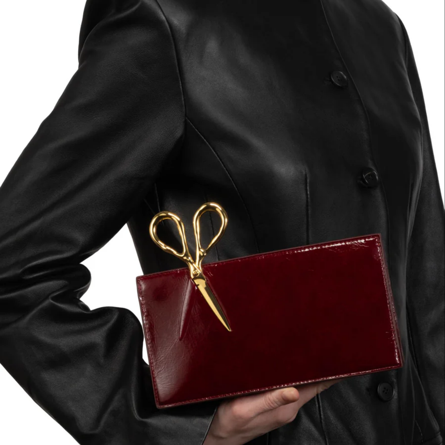 Merlot Petit Scissor Clutch