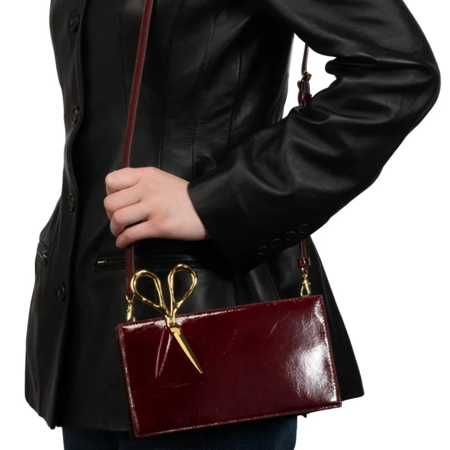 Merlot Petit Scissor Clutch