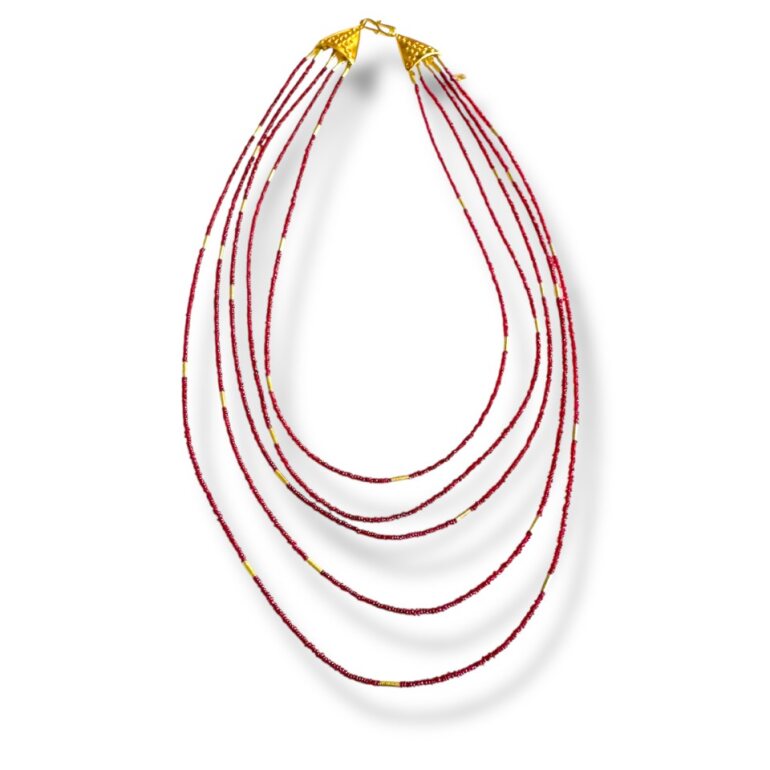 Party of 5 Ruby Necklce