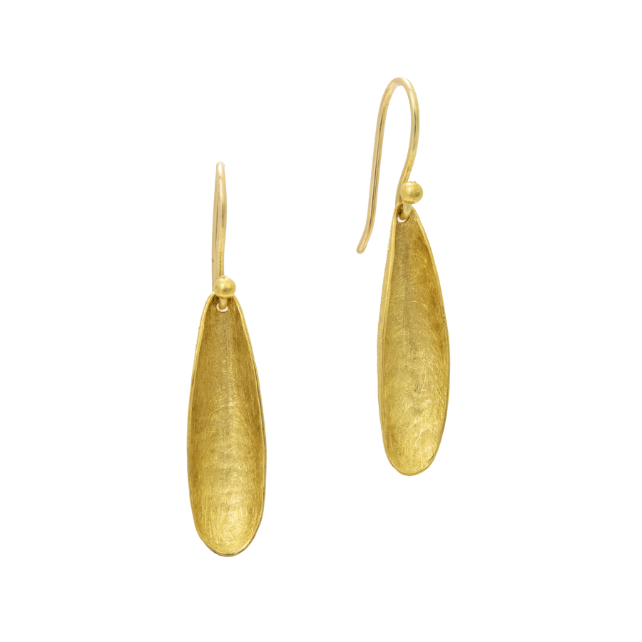 Gold Pod on Ear Wire - 22KG