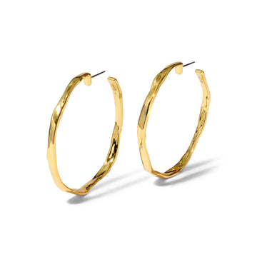 Brut Gold Skinny Hoop Earring