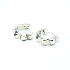 Silver Ancient Shard Hoops