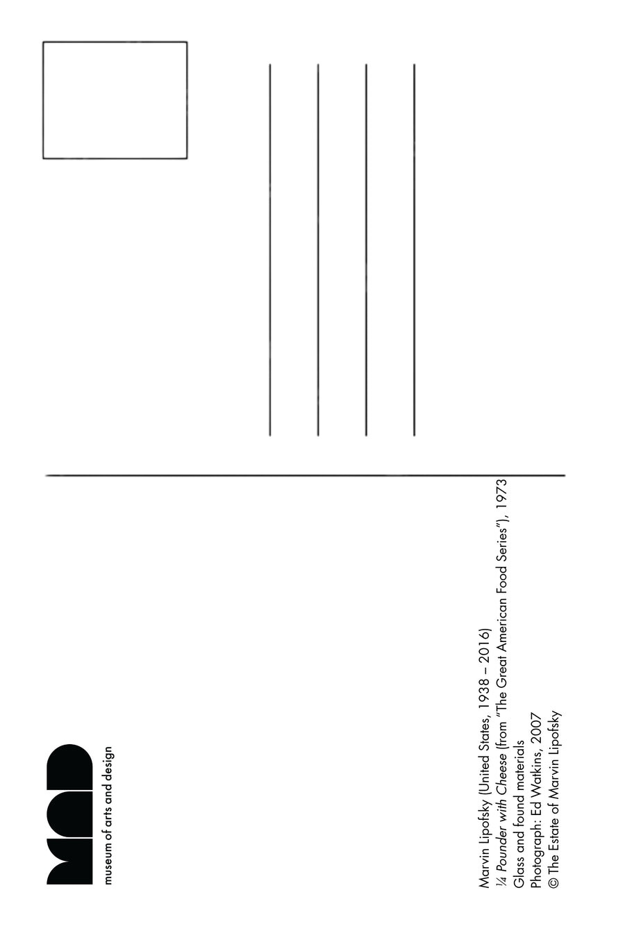 Jonathan Adler Postcard - Quarter Pounder