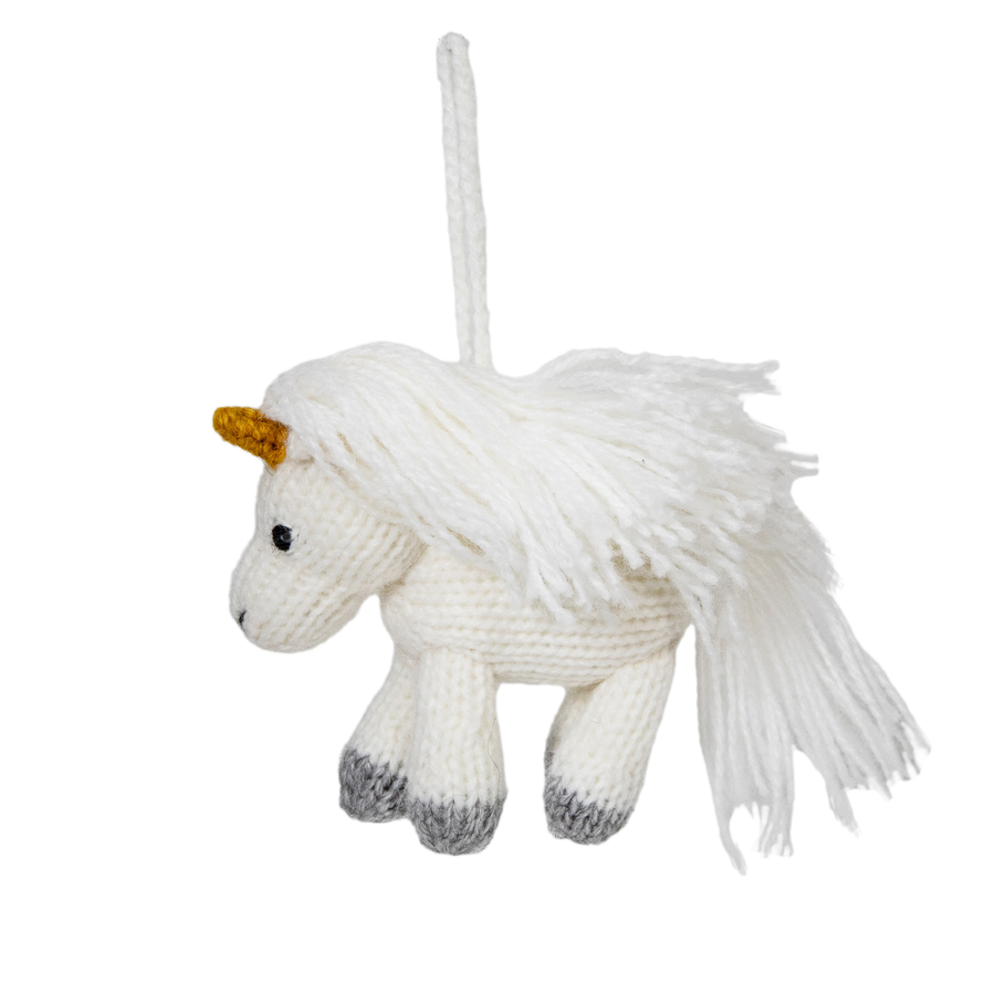 Unicorn Ornament - White