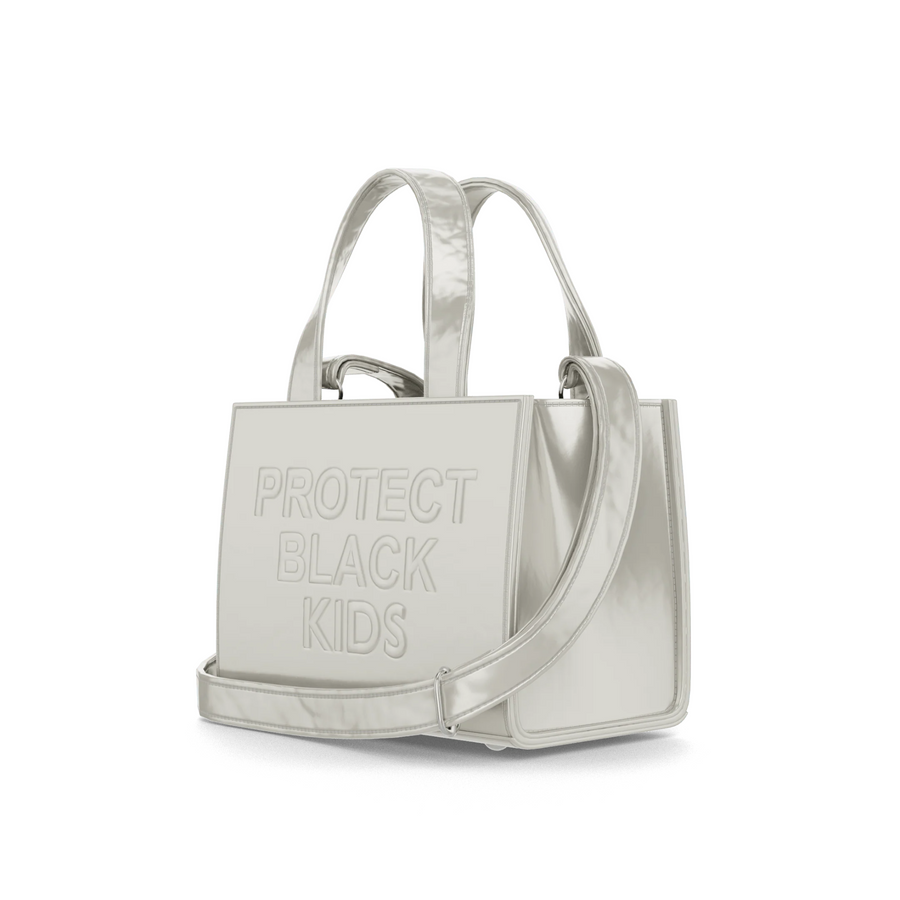 Vegan Leather Mini Bag - Chrome