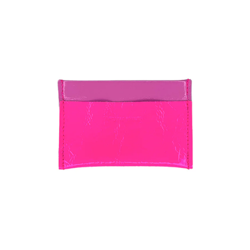 Two Tone Murphy Card Wallet: Fluoro Pink / Flamingo