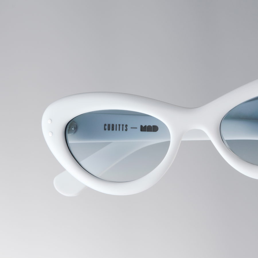 CUBITTS x MAD WHITE CATEYE SUNGLASSES