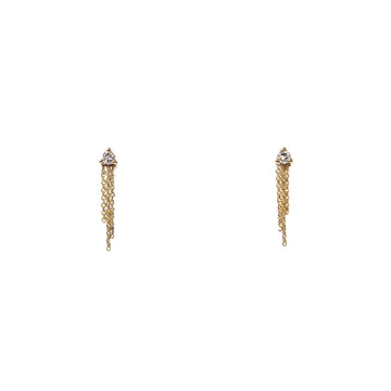 14K  Gold Diamond Mist Earrings