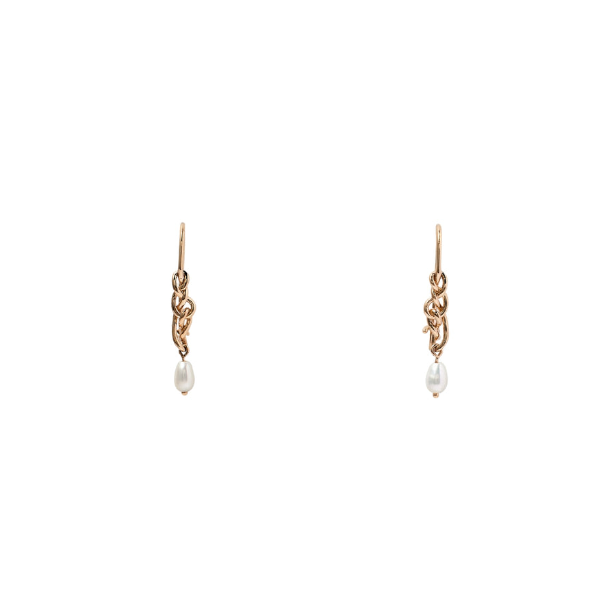 14k gold Midnight Pearl Earring