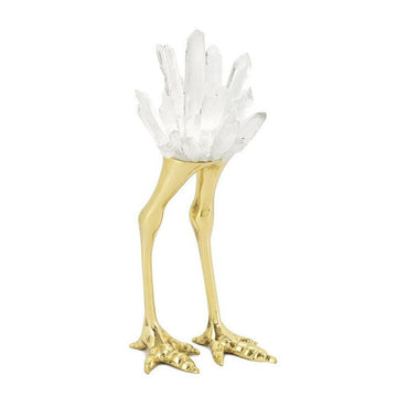 DECO LIXUS selenite bird FEET sculpture