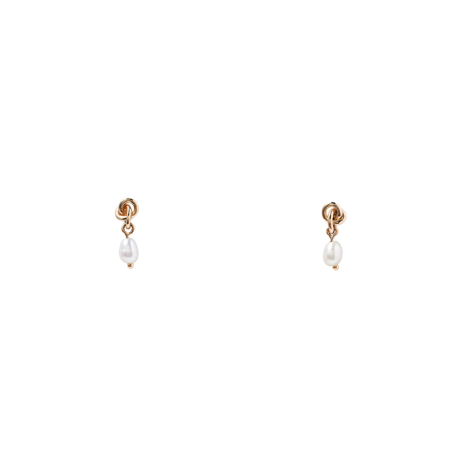 14k gold Little Ode Pearl Drop Earrings