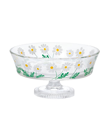 Footed Serving Bowl - Daisy