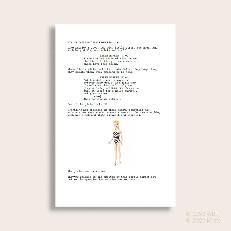 Barbie the Screenplay