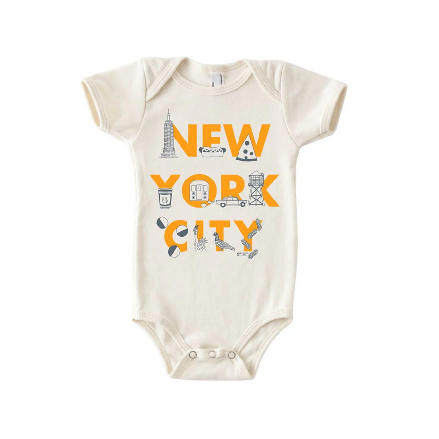 NYC Font Baby One-Piece (6-12 mo)