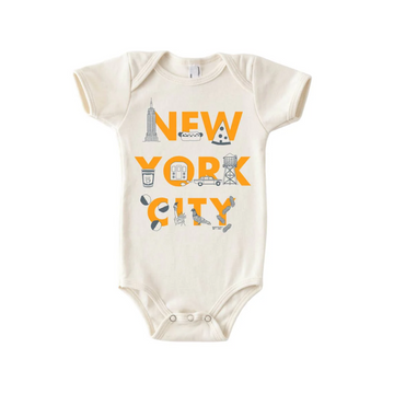 NYC Font Baby One-Piece (12-18 mo)