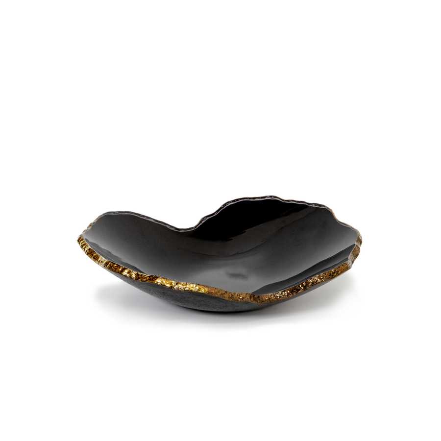 Mini mapa preto topo bowl- bronze