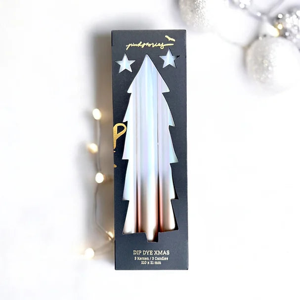 Dip Dye X-mas Candles - Super Glamorous