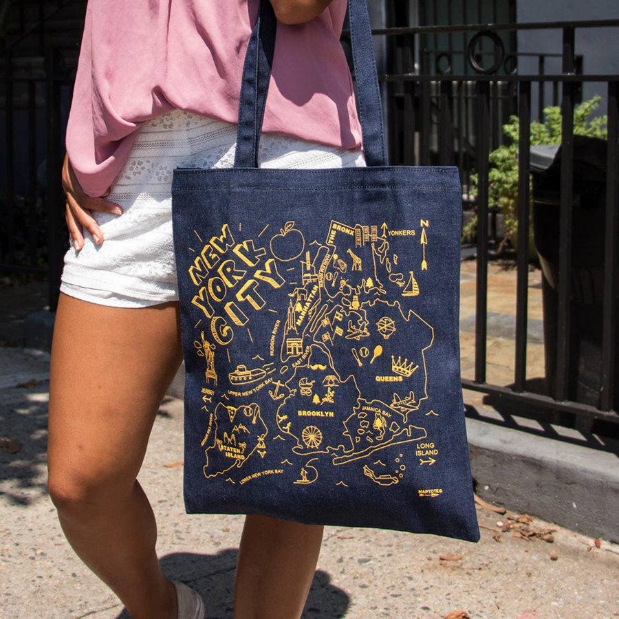 NEW YORK CITY DENIM TOTE