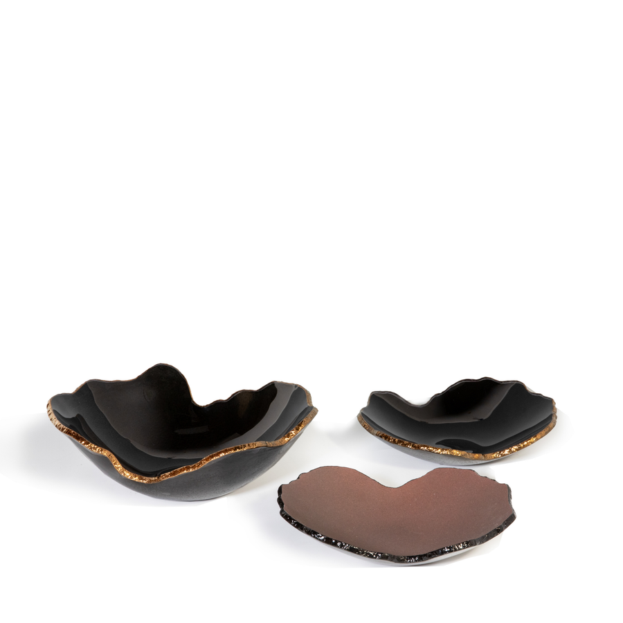 Mapa preto topo Bowl - bronze