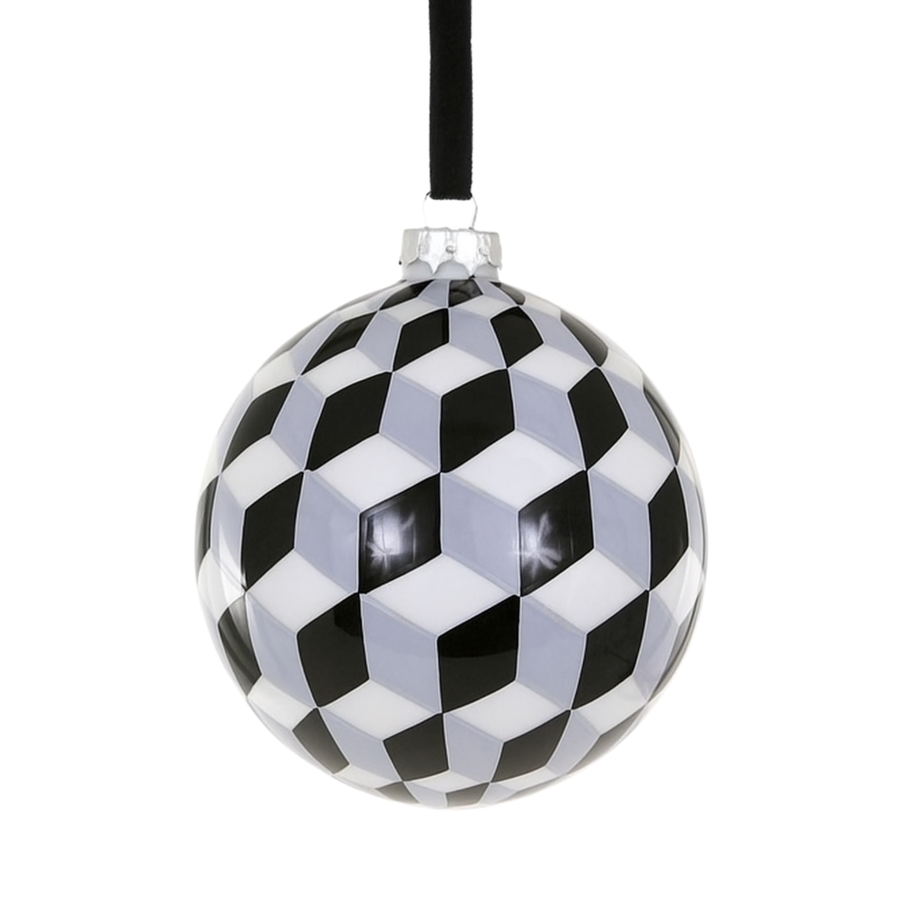 TUMBLING BLOCK BAUBLE ORNAMENT