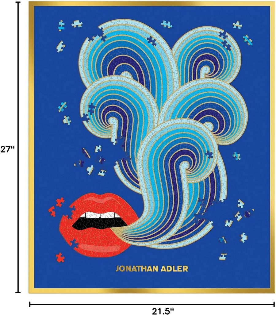 Jonathan Adler 750 Piece Lips Shaped Puzzle