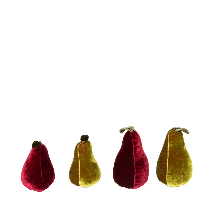 Medium Velvet Pear - Red