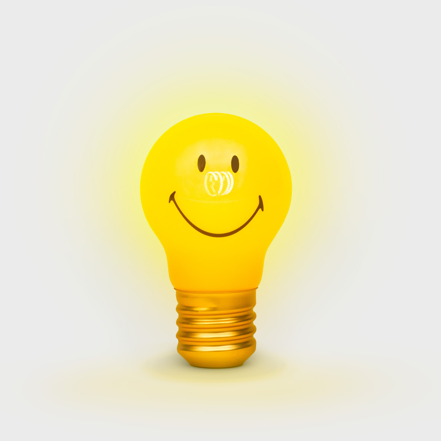 Rechargeable Smiley® Cordless Lightbulb lamp