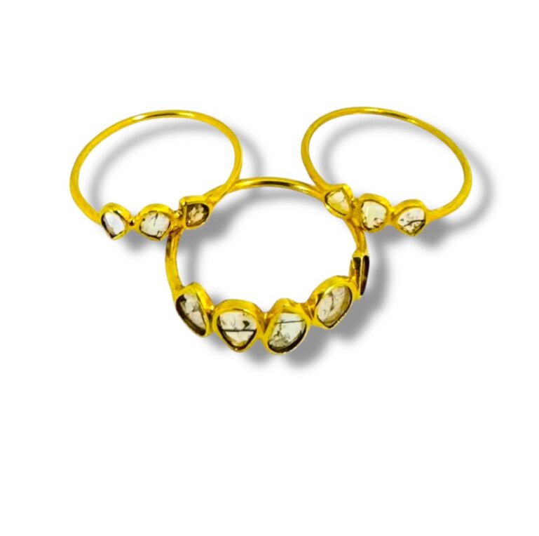 5 Diamond Slice Ring - Size 7