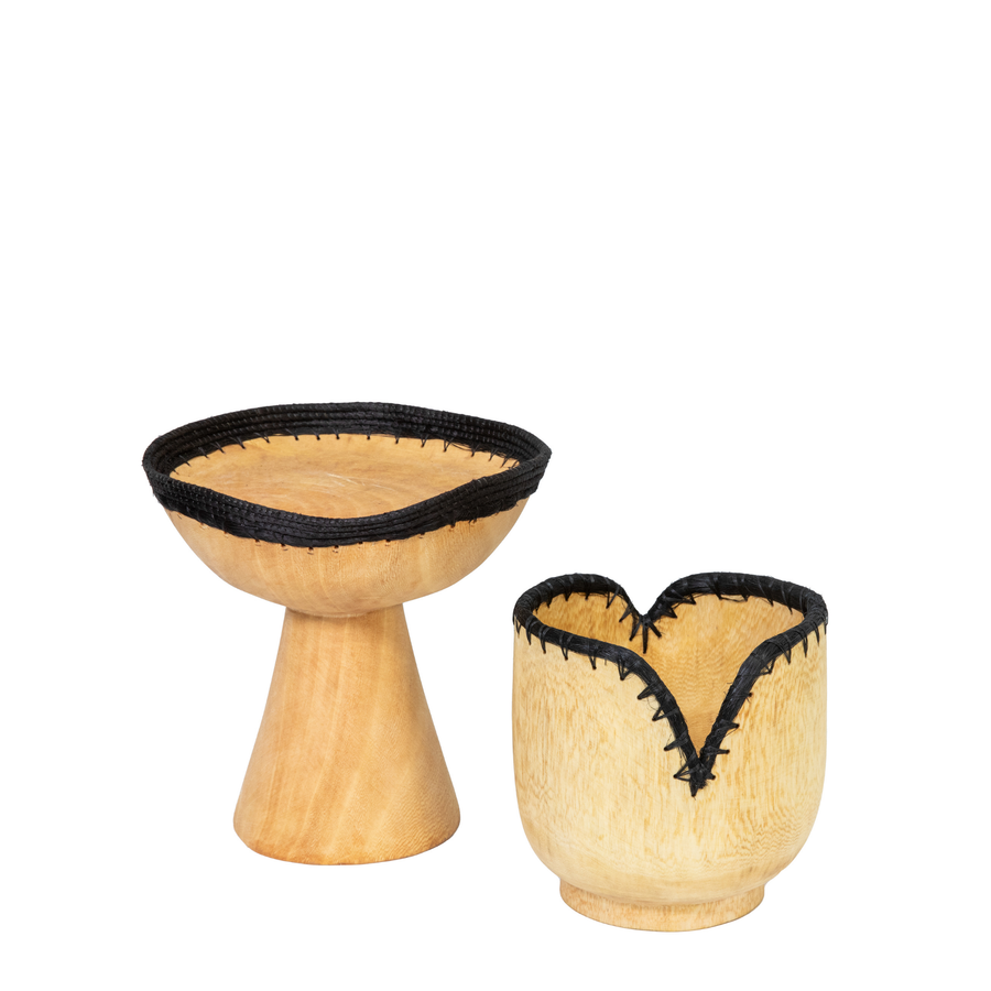 Wooden Woven Decorative Bowl