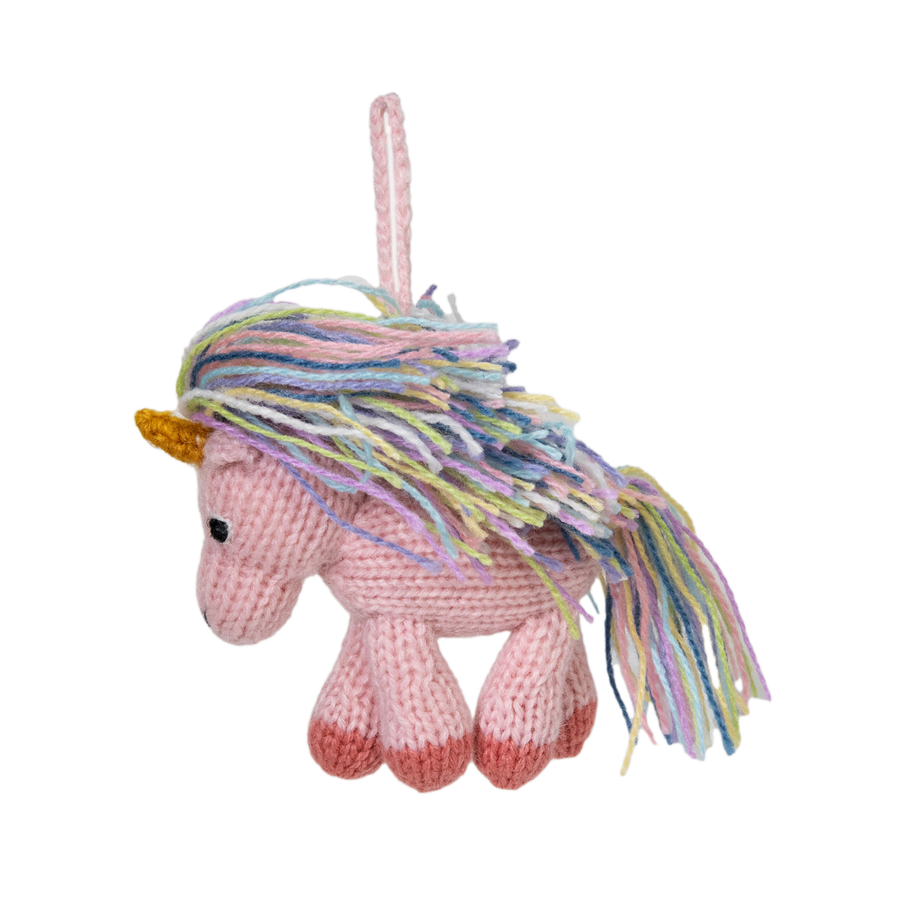 Unicorn Ornament - Pink