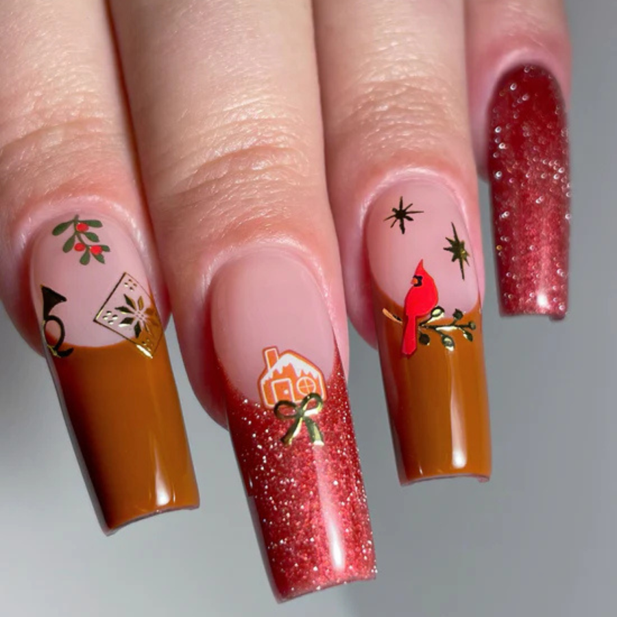 Nail Art Stickers: Deco The Halls