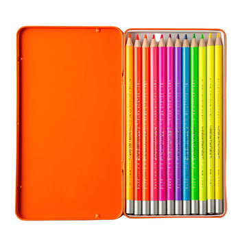 NEON COLOUR PENCILS - Set of 12