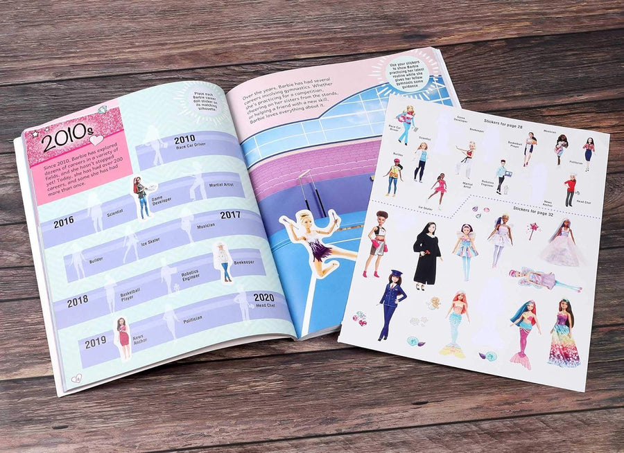 Barbie Through the Decades Super Sticker Book