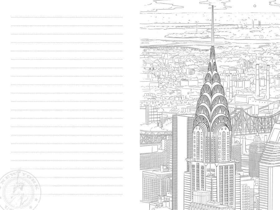 New York City: A Color-Your-Own Travel Journal